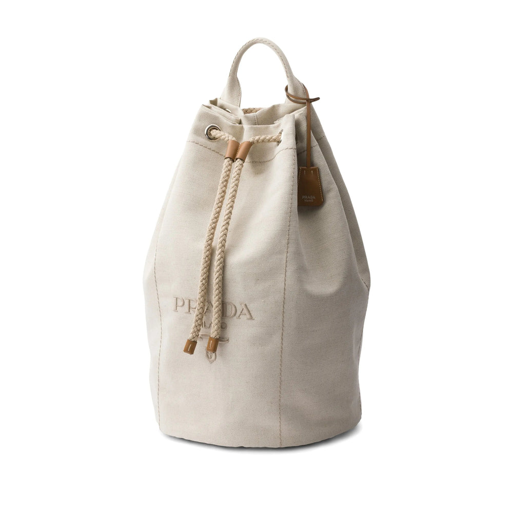Prada Neutrals Backpacks Men by Luosophy