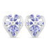 2.97 Carat Genuine Tanzanite & White Topaz .925 Sterling Silver Earrings  DestGlow