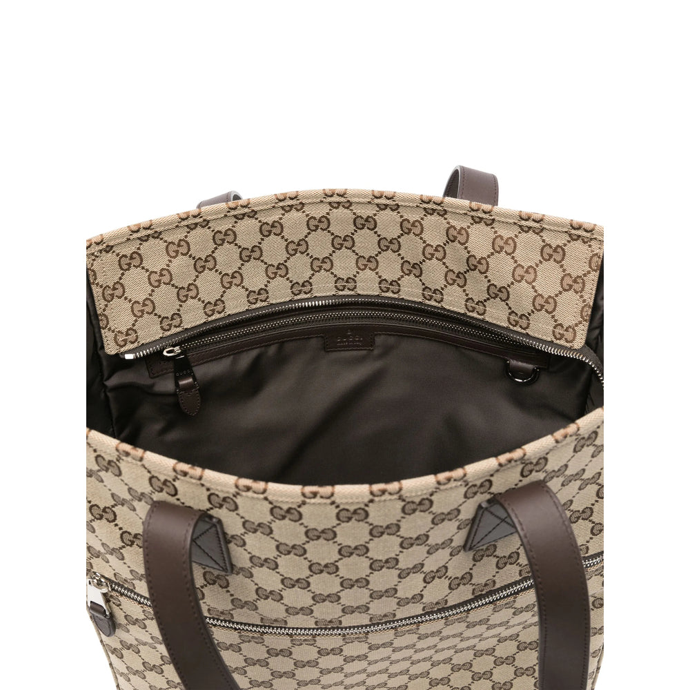 Gucci Neutrals Tote Bags Men by Luosophy