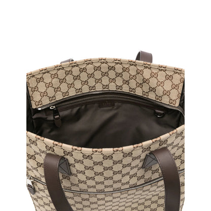 Gucci Neutrals Tote Bags Men by Luosophy