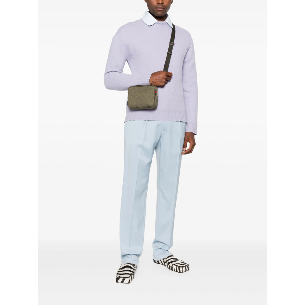 Gucci Green Messenger Bags Men by Luosophy