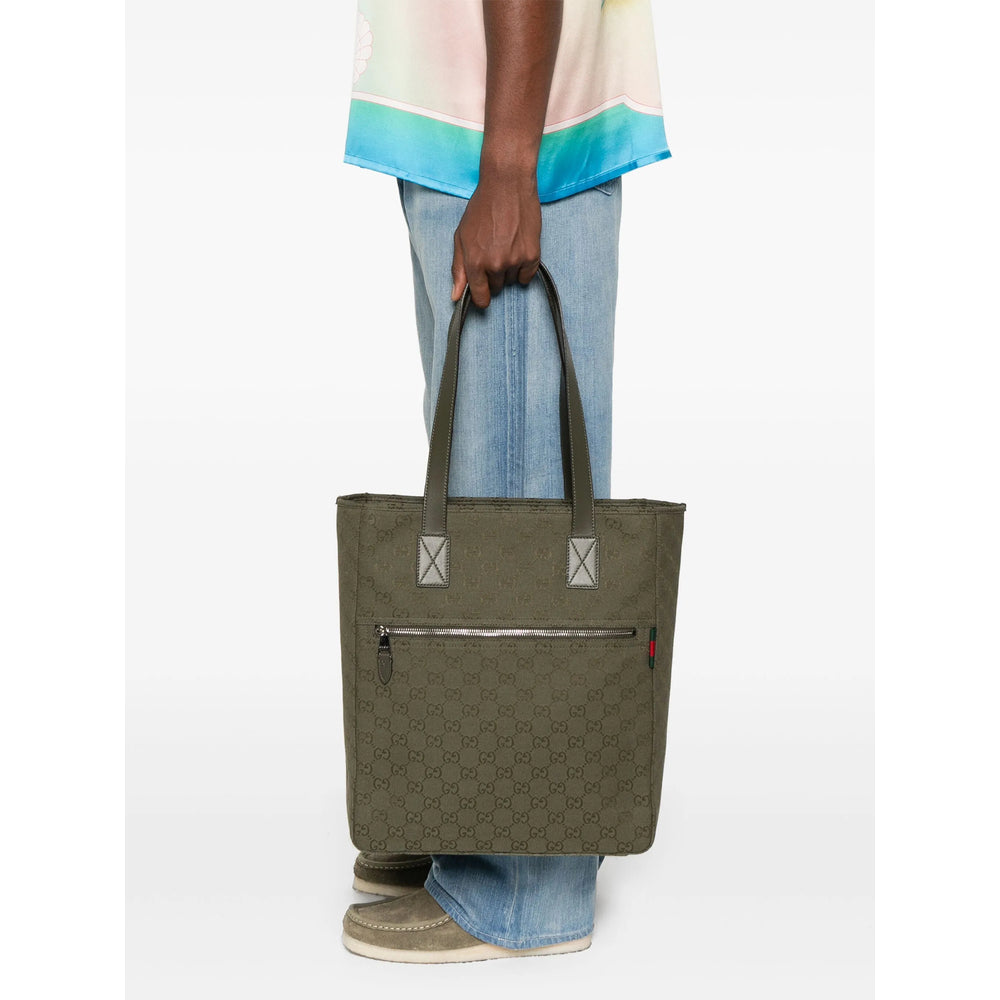 Gucci Green Tote Bags Men by Luosophy