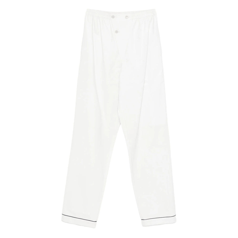 Prada White Trousers - Straight Trousers Women by Luosophy