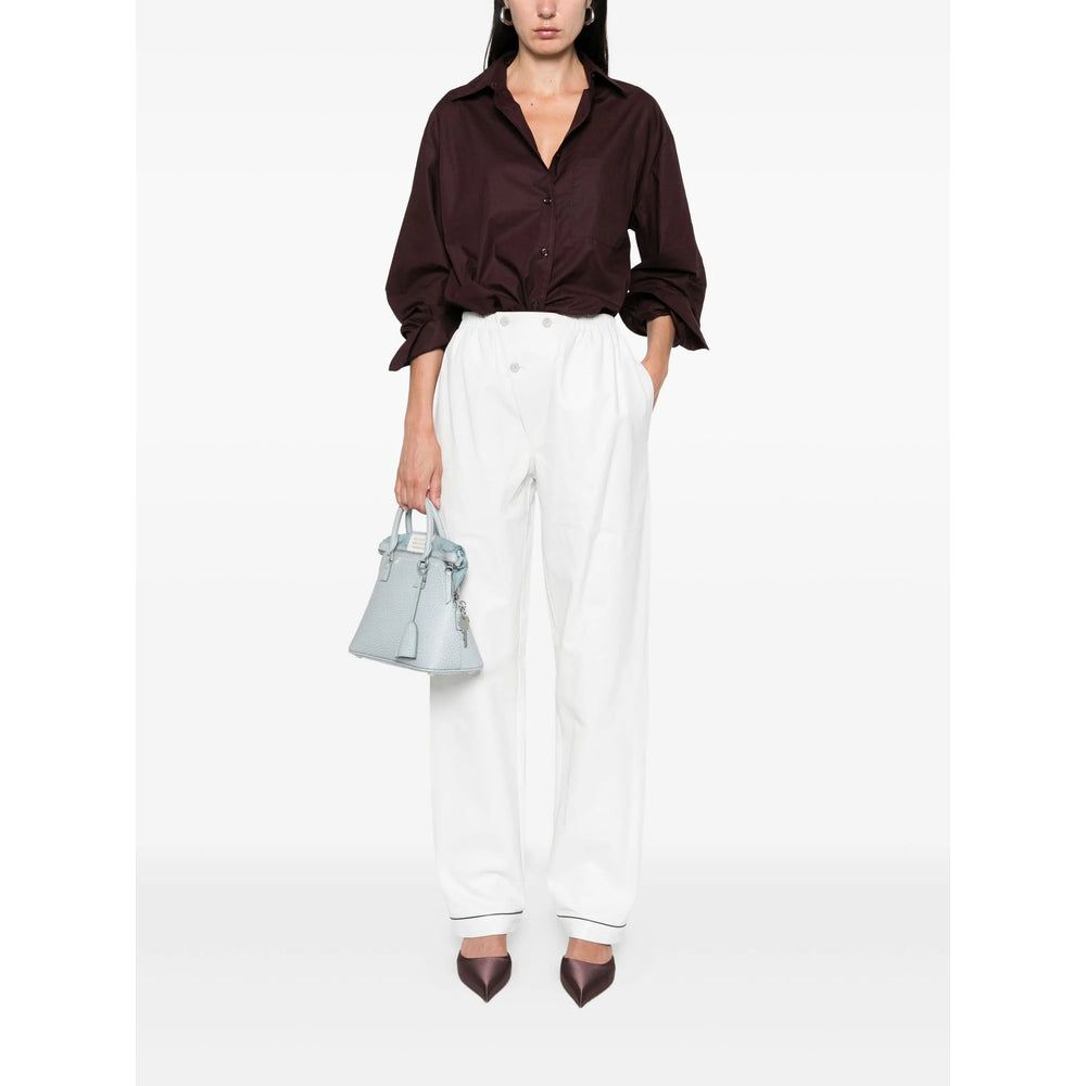 Prada White Trousers - Straight Trousers Women by Luosophy