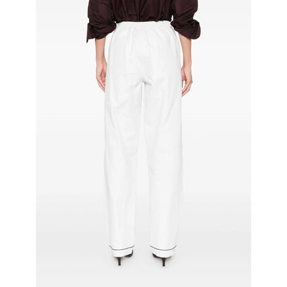 Prada White Trousers - Straight Trousers Women by Luosophy