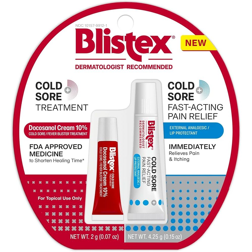 Blistex Cold Sore Fast-Acting Pain Relief Ointment, Fever Blister Treatment, 0.15 oz by Pasteur Pharmacy
