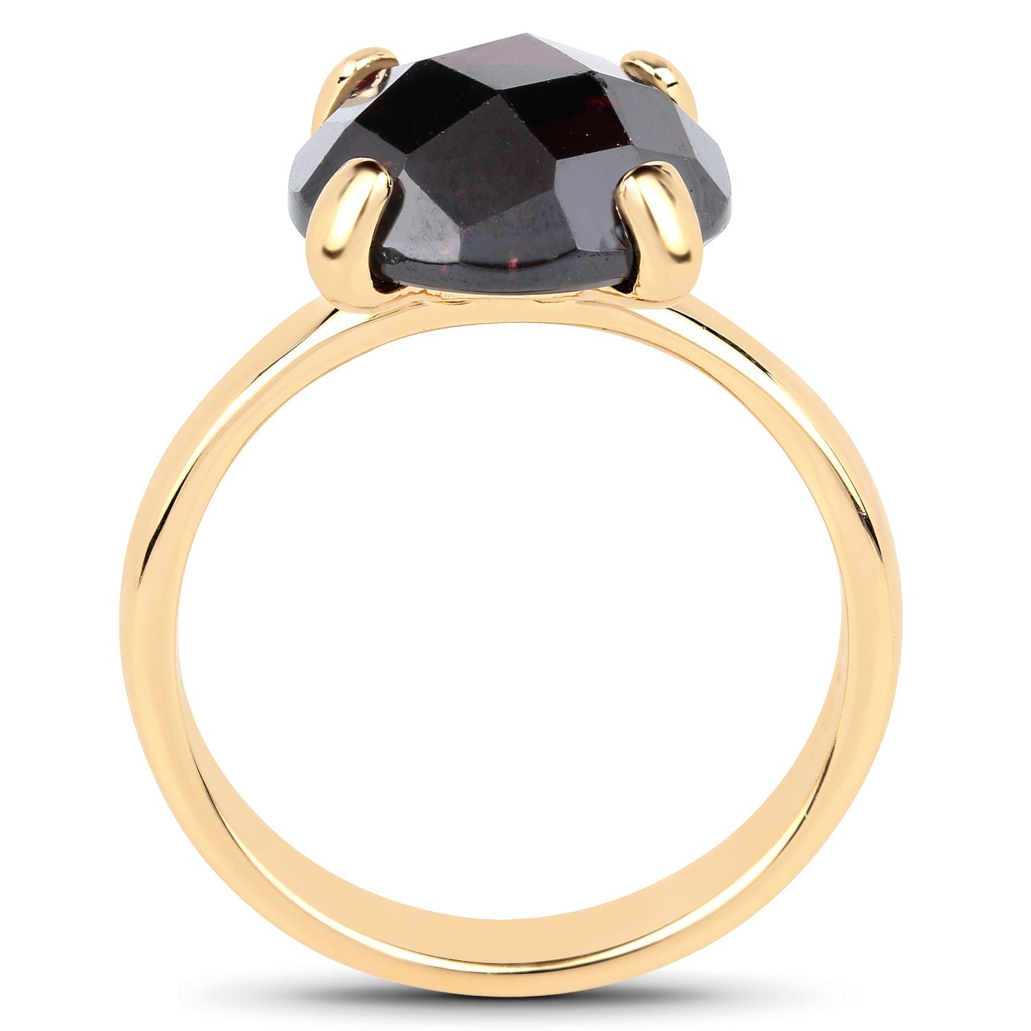 7.38 Carat Genuine Garnet .925 Sterling Silver Ring  DestGlow