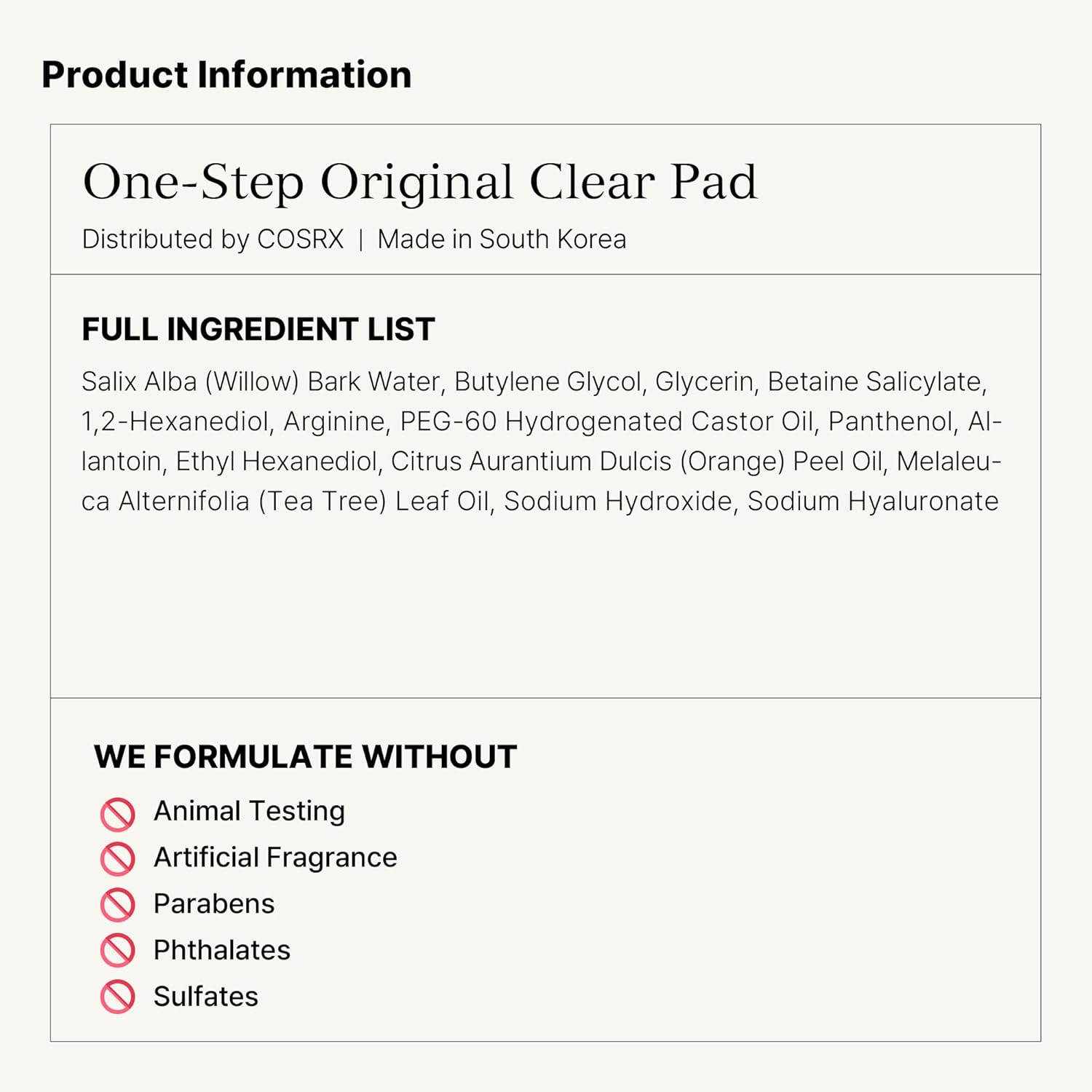 Cosrx Original Clear Pad