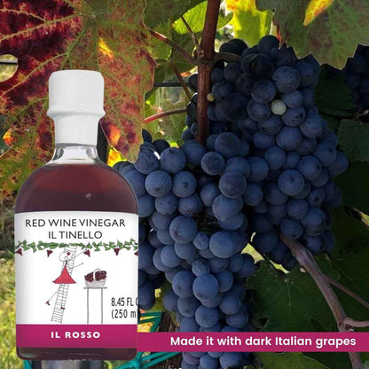 IL TINELLO, Red Wine Vinegar Aceto di Vino Rosso, (8.45 fl oz) 250ml