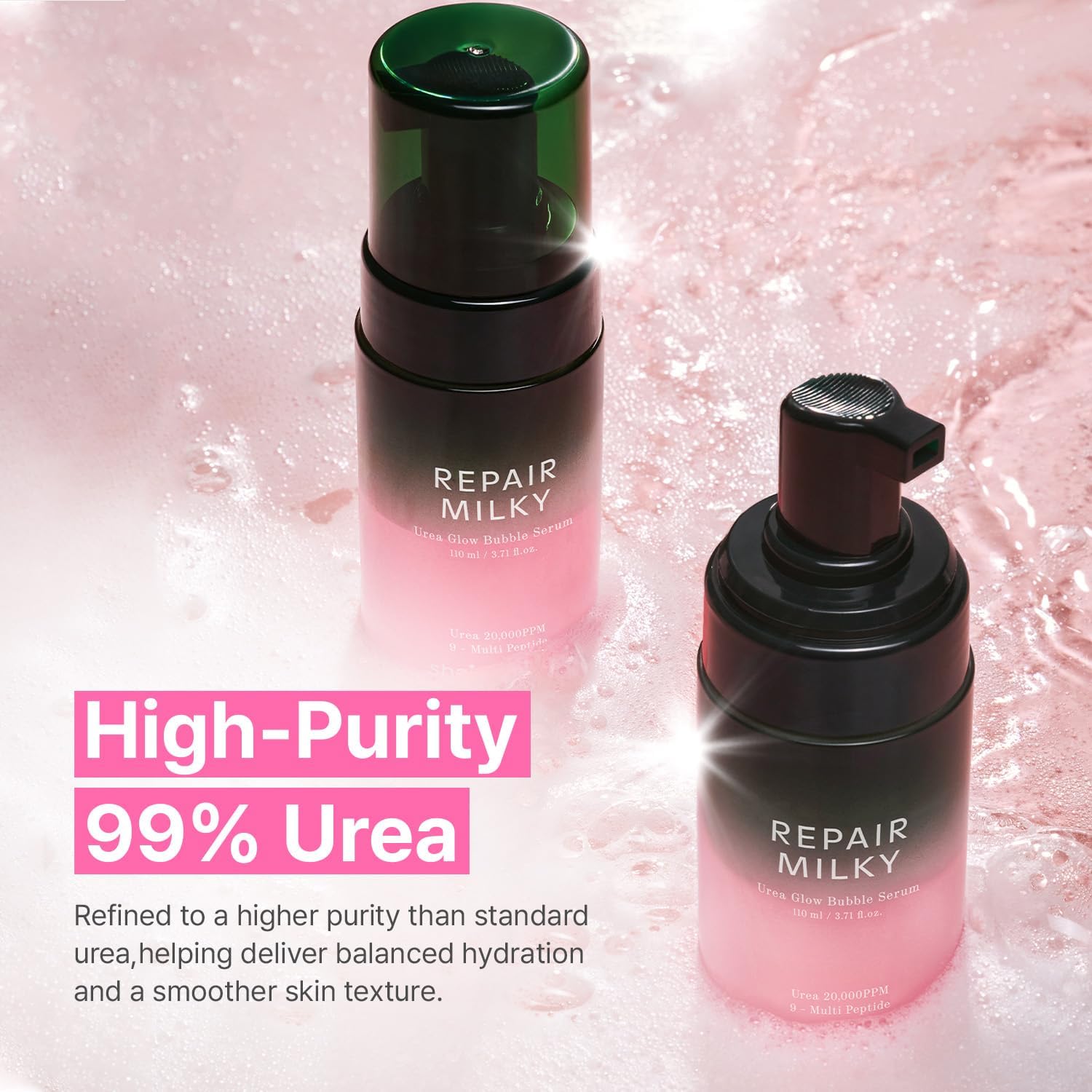 Shaishaishai Repair Milky Urea Glow Bubble Serum by AsiaBeautyMall