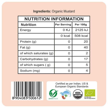 24 Mantra Organic Mustard Seeds (Small)