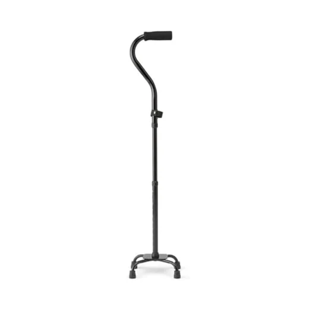 Nova Heavy Duty Quad Cane Small Base Black (Adjustable) by Farmacias Savia