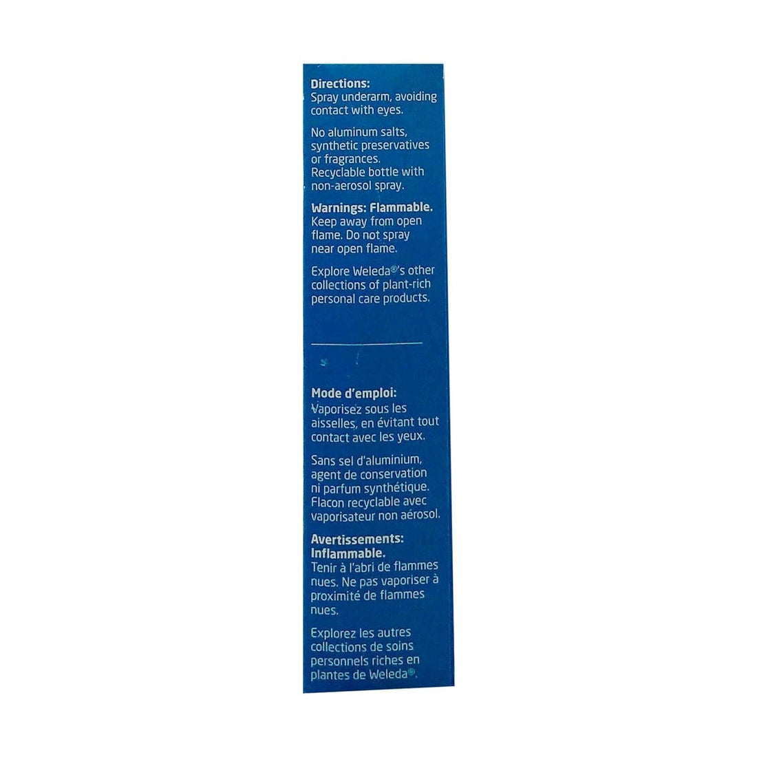 Weleda Sage Deodorant Spray 3.4 oz