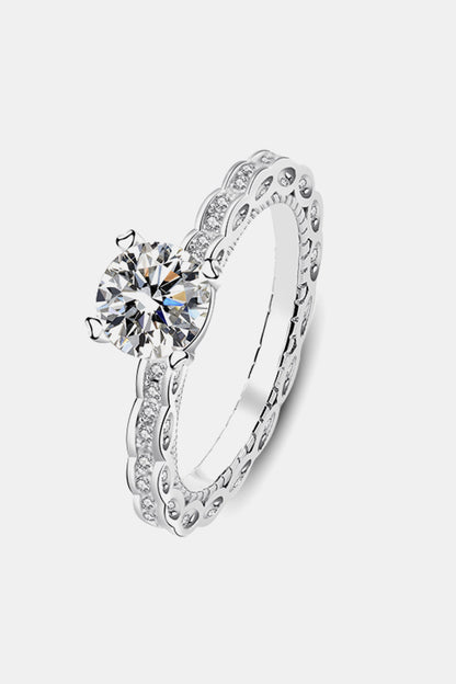 1 Carat Brilliant Round Cut Sparkala™ Platinum Over Pure Sterling Silver Eternity Ring by Sparkala