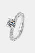1 Carat Brilliant Round Cut Sparkala™ Platinum Over Pure Sterling Silver Eternity Ring by Sparkala