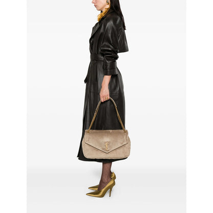 Saint Laurent Neutrals Shoulder Bags Women by Luosophy