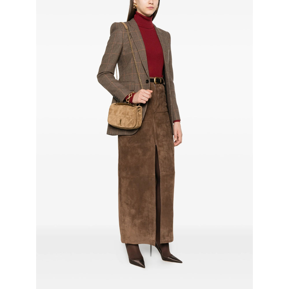 Saint Laurent Brown Shoulder Bags Women by Luosophy