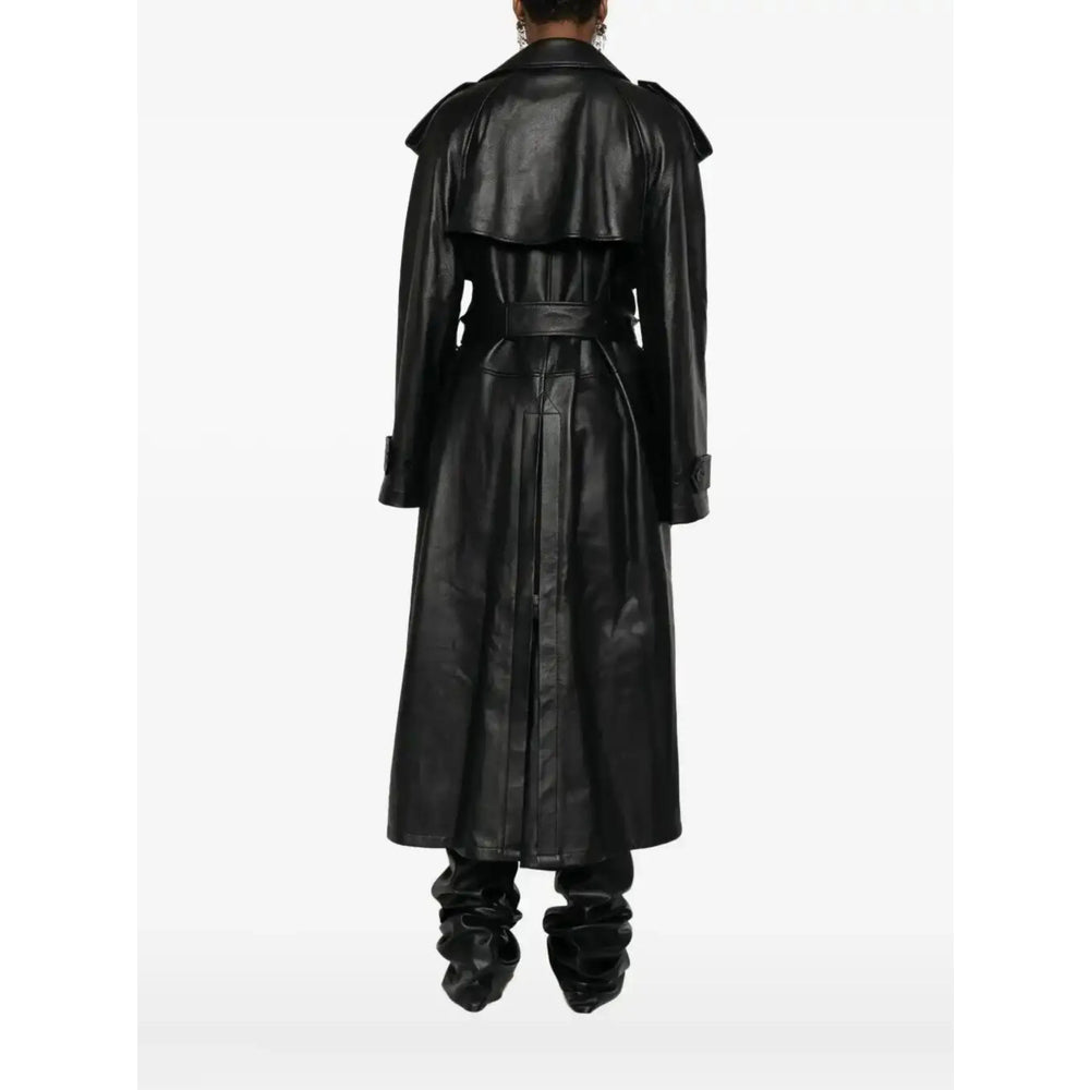 Balenciaga Black Coats - Leather Coats Women by Luosophy