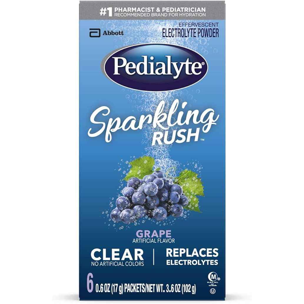 Pedialyte Spkl Rsh Pk 6x17gm Grp