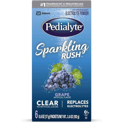 Pedialyte Spkl Rsh Pk 6x17gm Grp