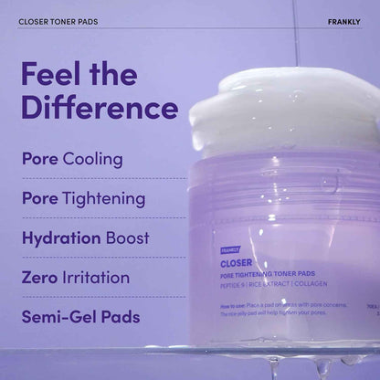 Frankly Closer Pore Tightening Toner Pads