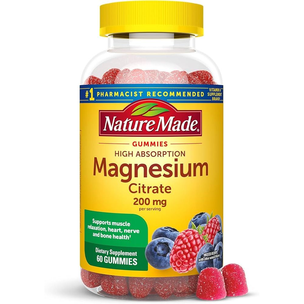 Magnesium Citrate 200 mg – High Absorption Formula for Muscle &amp; Nerve Support, 60 Tablets by Pasteur Pharmacy
