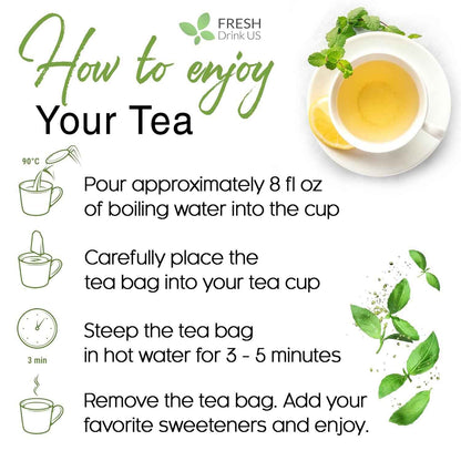 Premium Nettle Leaf Tea Bags, 100% Natural &amp; Pure, Stinging Nettle Leaf Tea, Nettle Leaf Tea, Burn Nettle, Stinging Nettle, Nettle Tea, Stinger Tea, No Sugar/Caffeine &amp; Gluten, Vegan