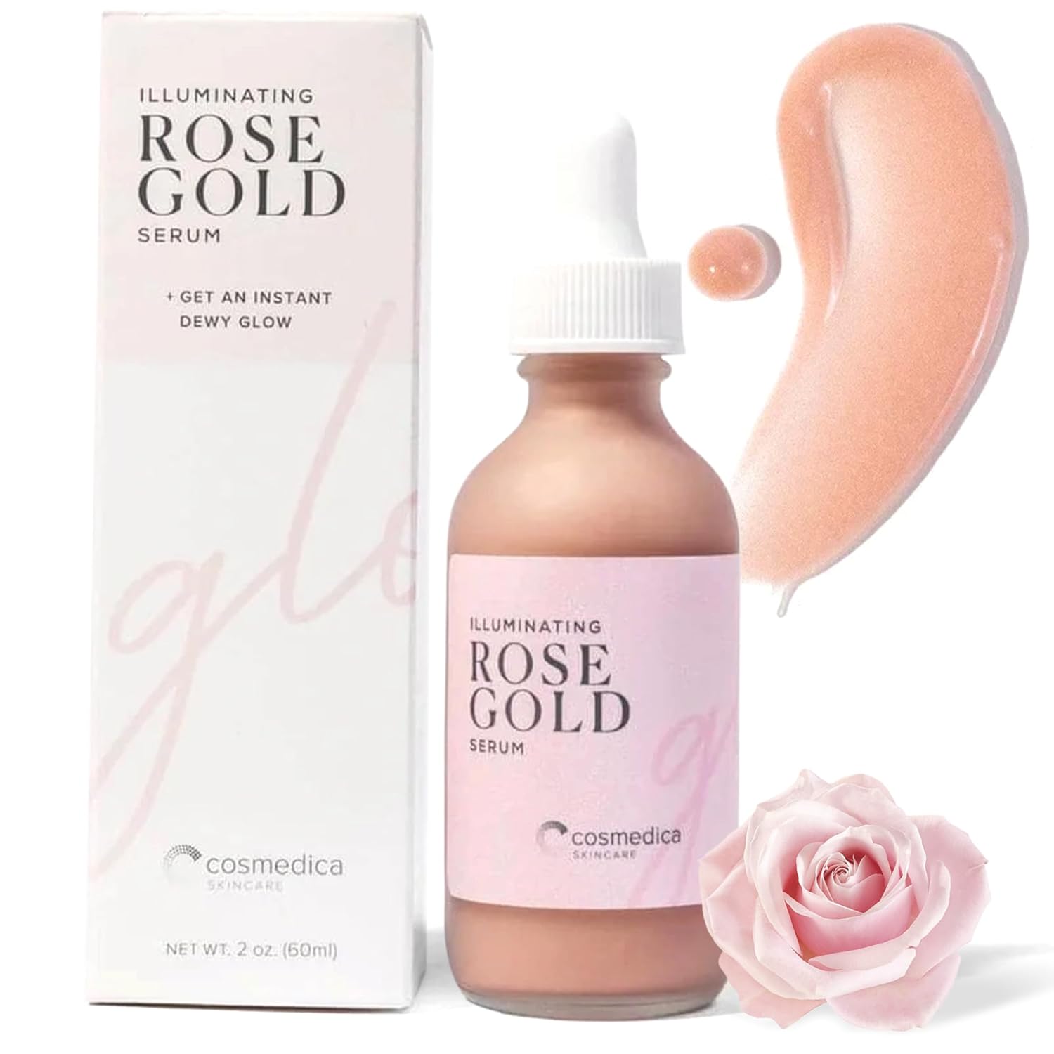 Illuminating Rose Gold Facial Serum by Cosmedica Skincare