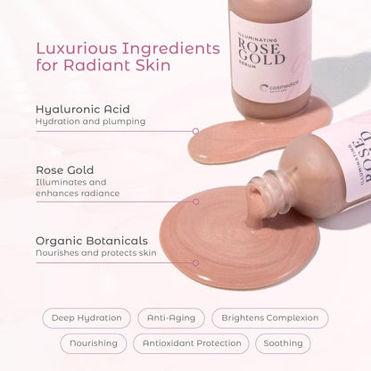 Illuminating Rose Gold Facial Serum by Cosmedica Skincare