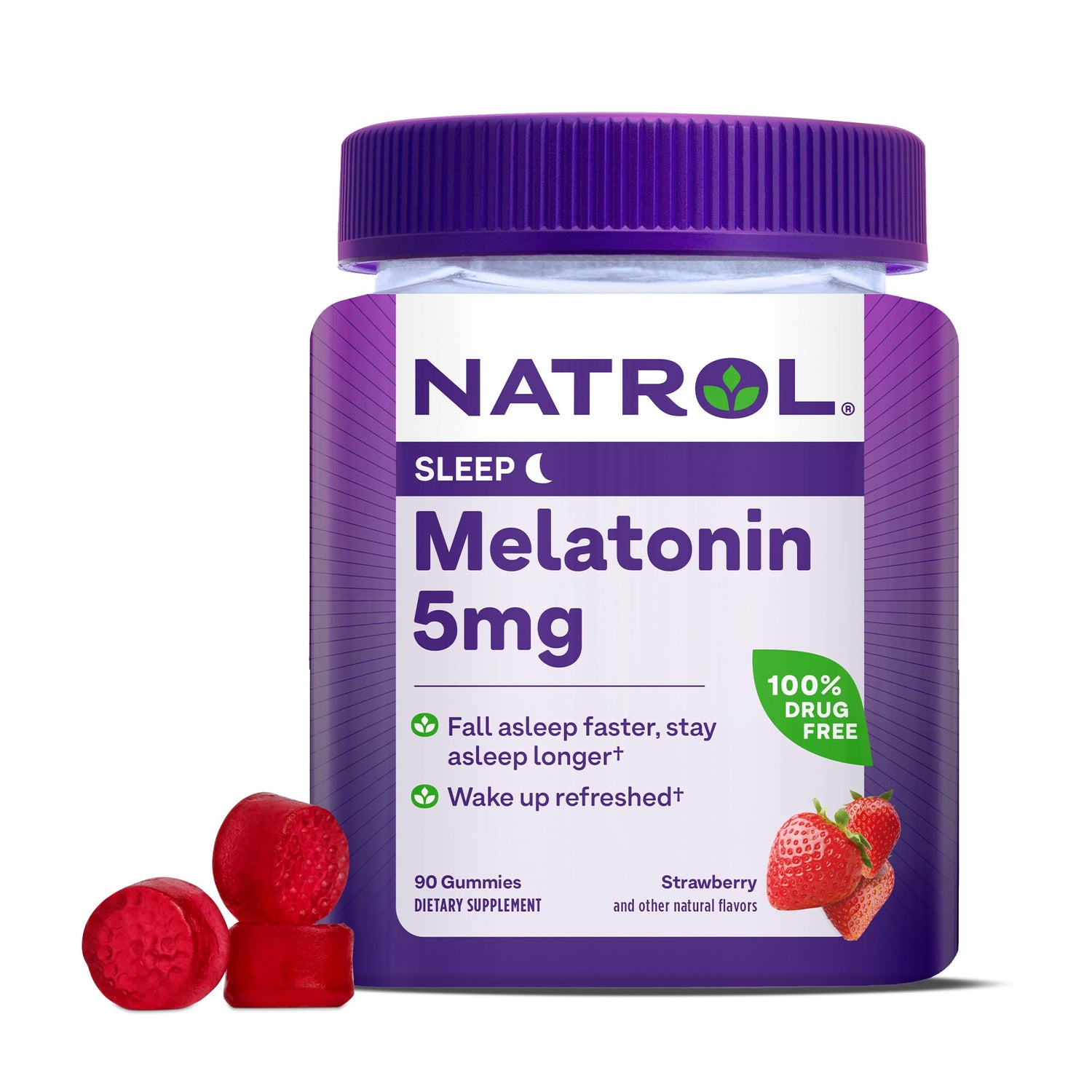 Natrol Melatonin 5mg Gummies – Strawberry | 60ct by Top Vita Shop