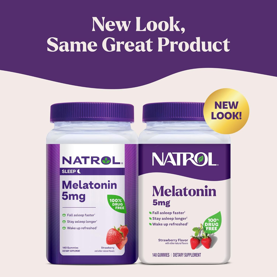 Natrol Melatonin 5mg Sleep Support Gummies – Strawberry Flavor – 140ct by Top Vita Shop