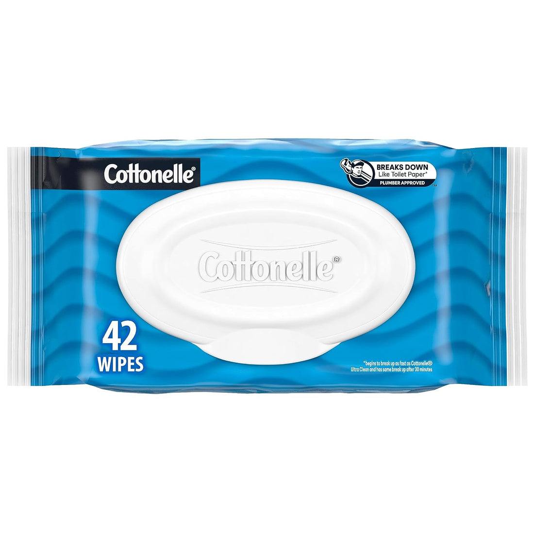 Cottonelle Flushable Wet Wipes for Adults, 1 Flip-Top Pack, 42 Wipes, Alcohol-Free, Plastic Free  DestGlow