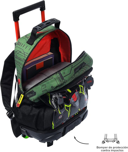 Juego de 3 piezas TOTTO Bulto Argon con Ruedas (Verde Robot)  DestGlow