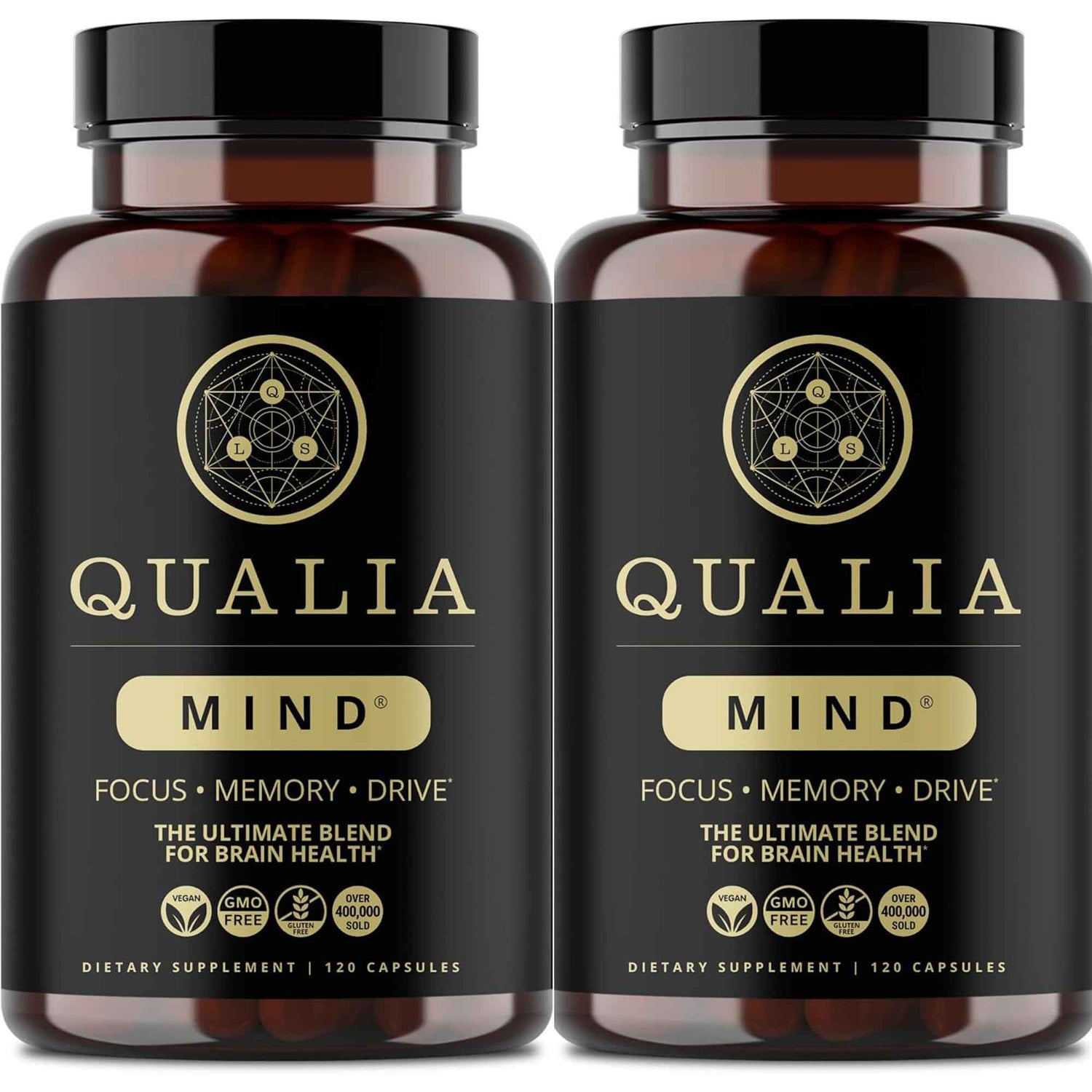 QUALIA MIND | The Ultimate Blend For Brain Health* | Doctor-Formulated Nootropic To Fuel Focus &amp; Concentration* | Supports Long Term Brain Health| Maintain Drive &amp; Productivity | 2 Month Supply
