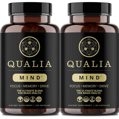 QUALIA MIND | The Ultimate Blend For Brain Health* | Doctor-Formulated Nootropic To Fuel Focus & Concentration* | Supports Long Term Brain Health| Maintain Drive & Productivity | 2 Month Supply