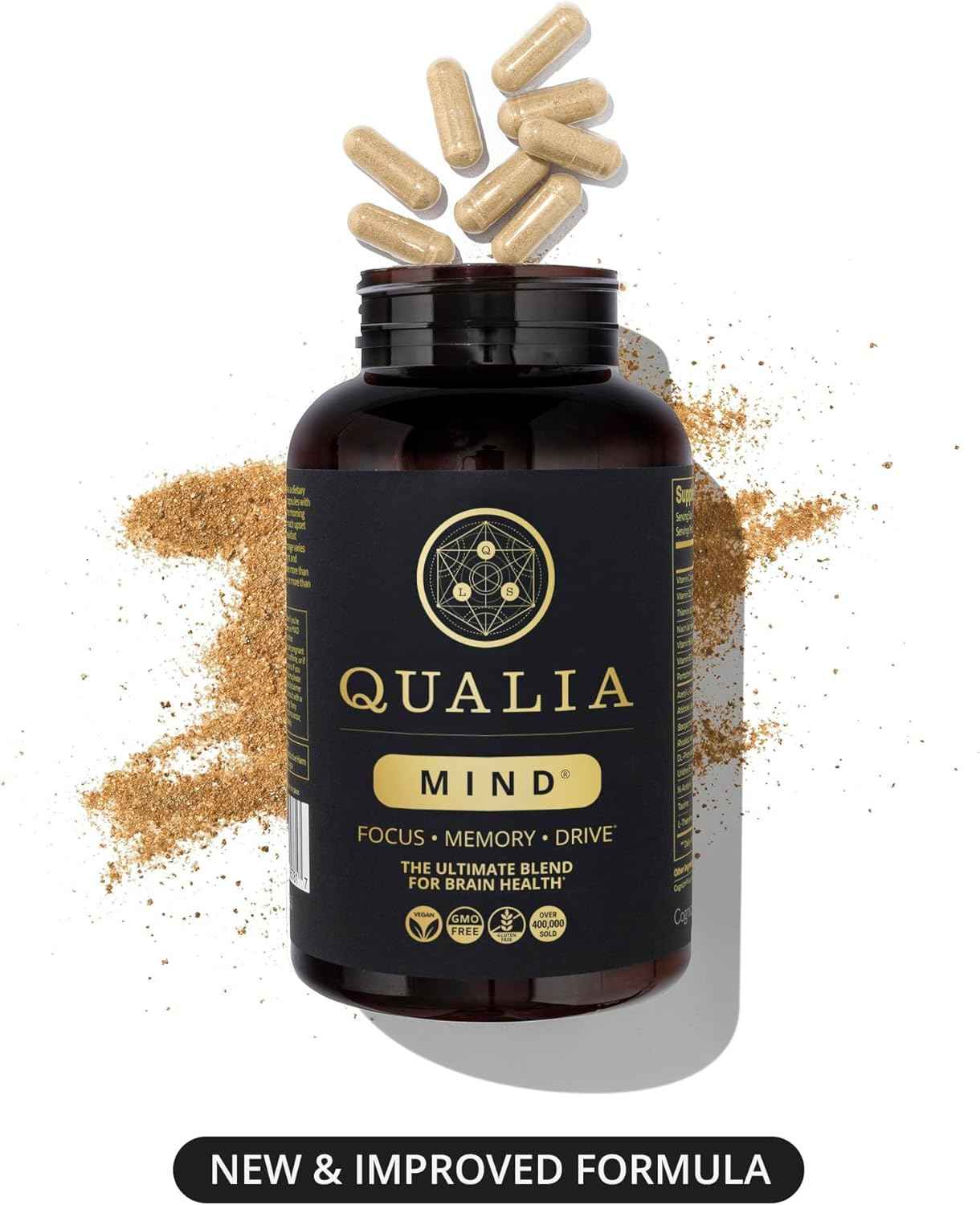 NEUROHACKER COLLECTIVE Qualia Mind | The Ultimate Blend for Brain Health* | Doctor-Formulated Nootropic to Fuel Focus &amp; Concentration* | Supports Long Term Brain Health| Maintain Drive &amp; Productivity