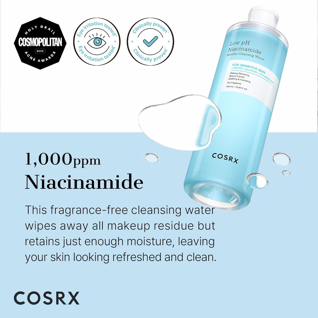 Cosrx Low pH Niacinamide Micellar Cleansing Water  DestGlow