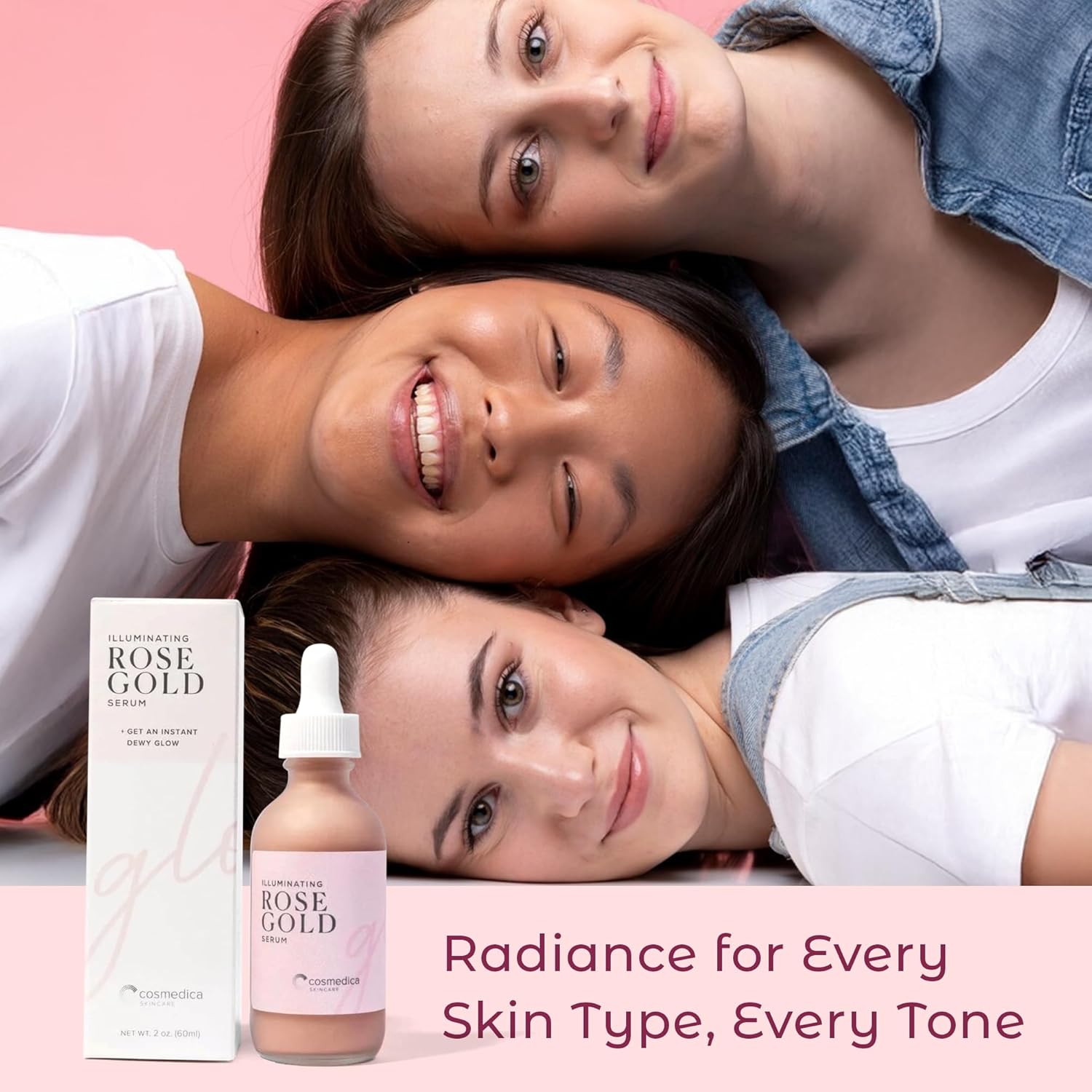 Illuminating Rose Gold Facial Serum by Cosmedica Skincare