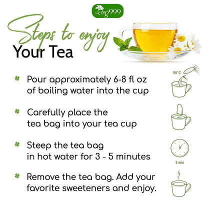 Premium 40 Thyme Leaf Tea Bags, 100% Natural &amp; Pure, Loose Leaf Herbal Tea.