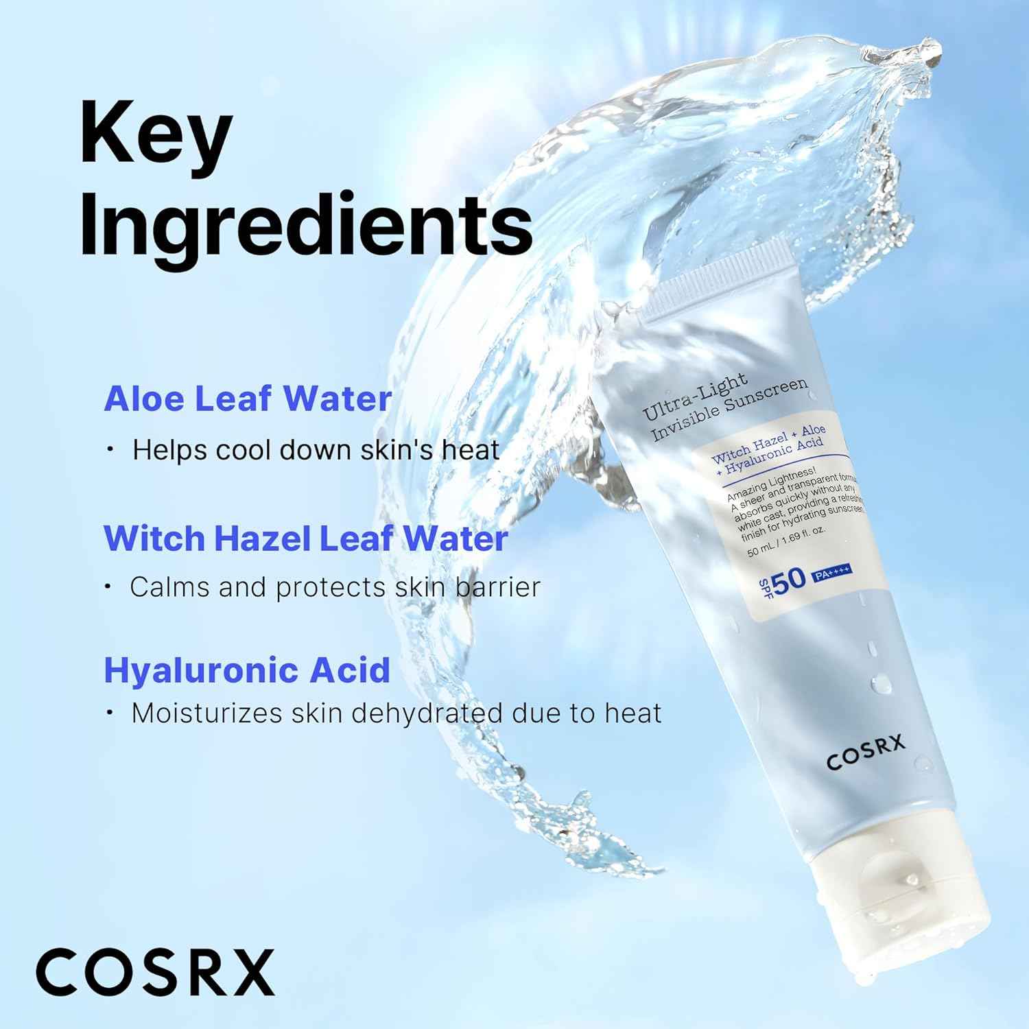 Cosrx Ultra-Light Invisible Sunscreen SPF50 PA++++