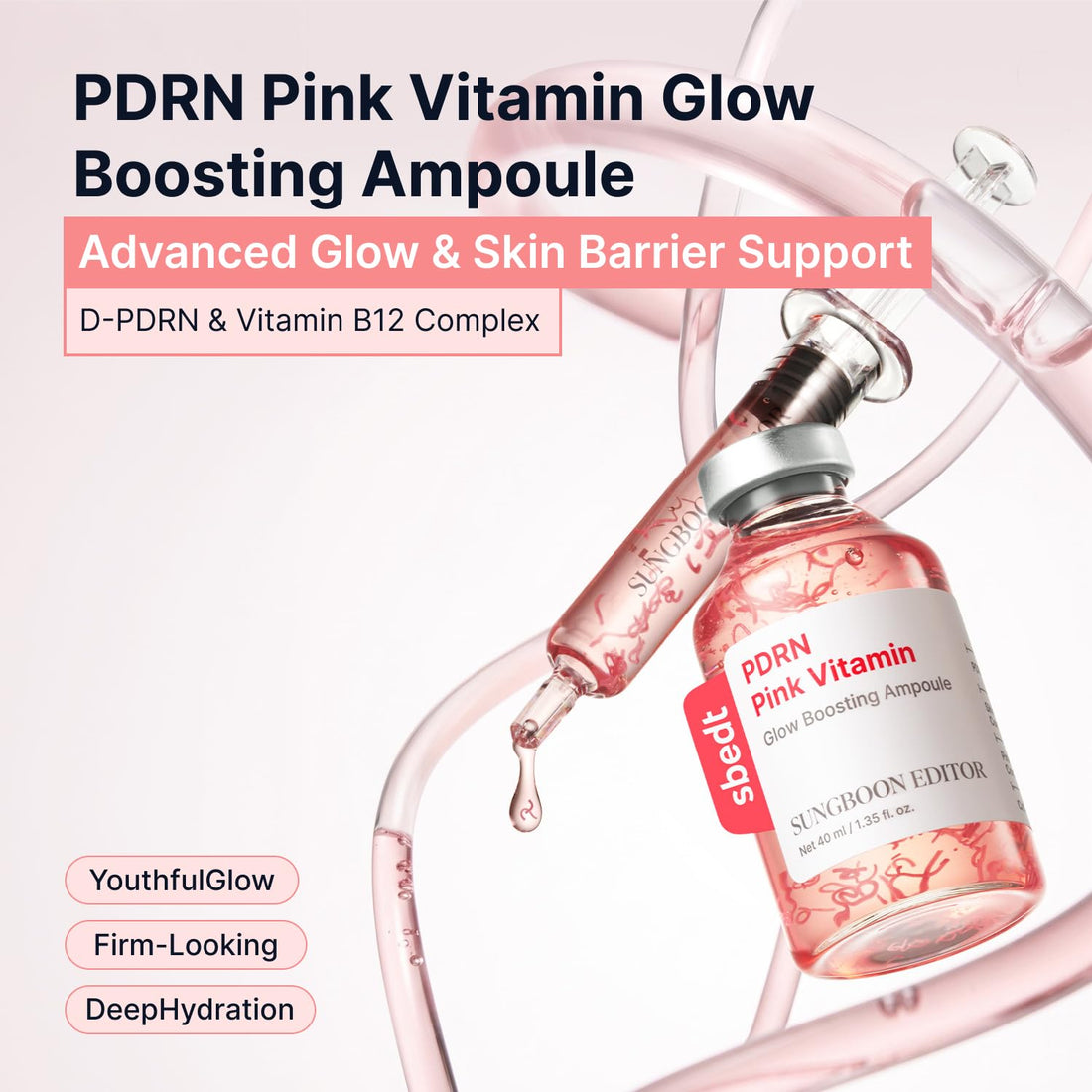 Sungboon Editor PDRN Pink Vitamin Glow Boosting Ampoule  DestGlow