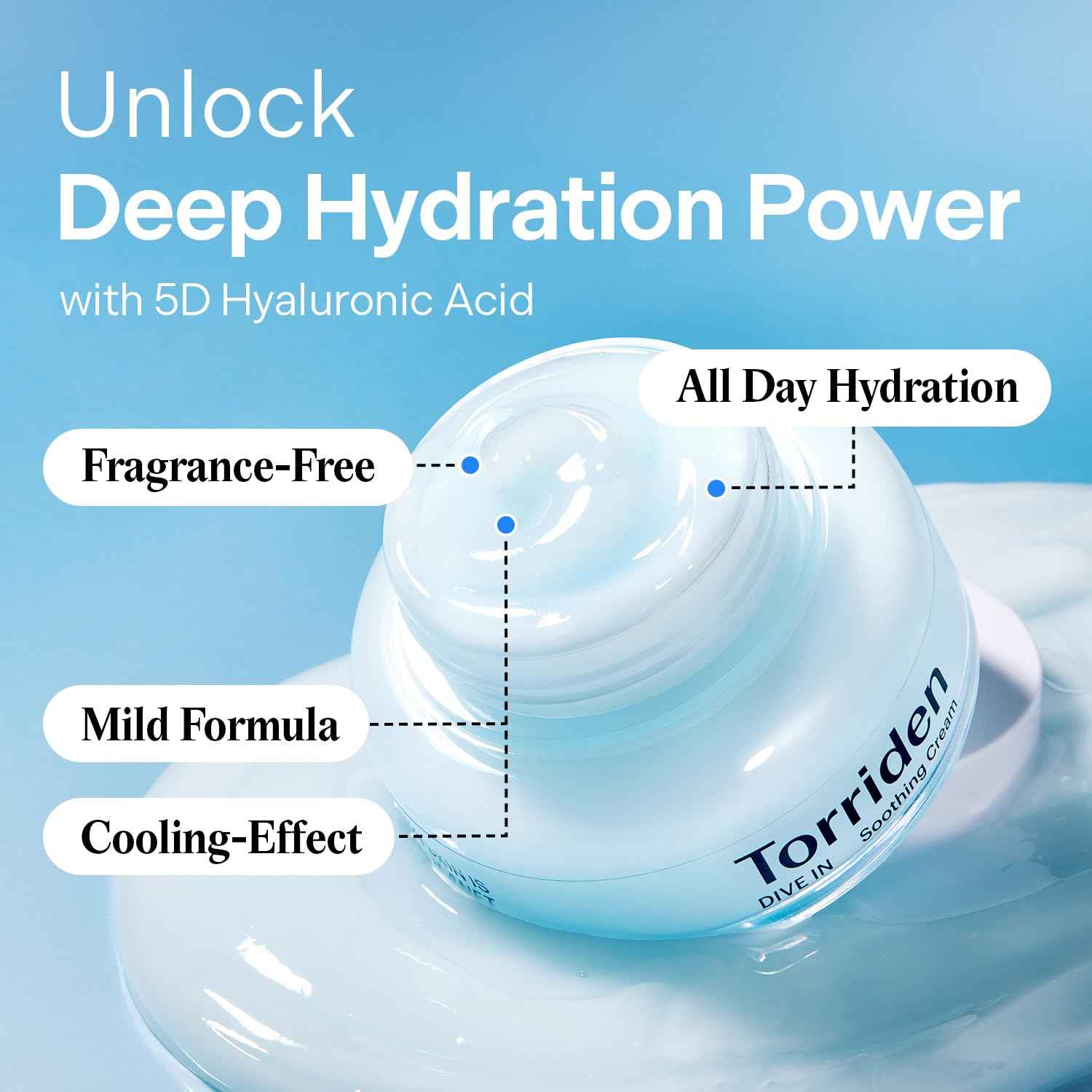 Torriden Dive In Low Molecular Hyaluronic Acid Soothing Cream