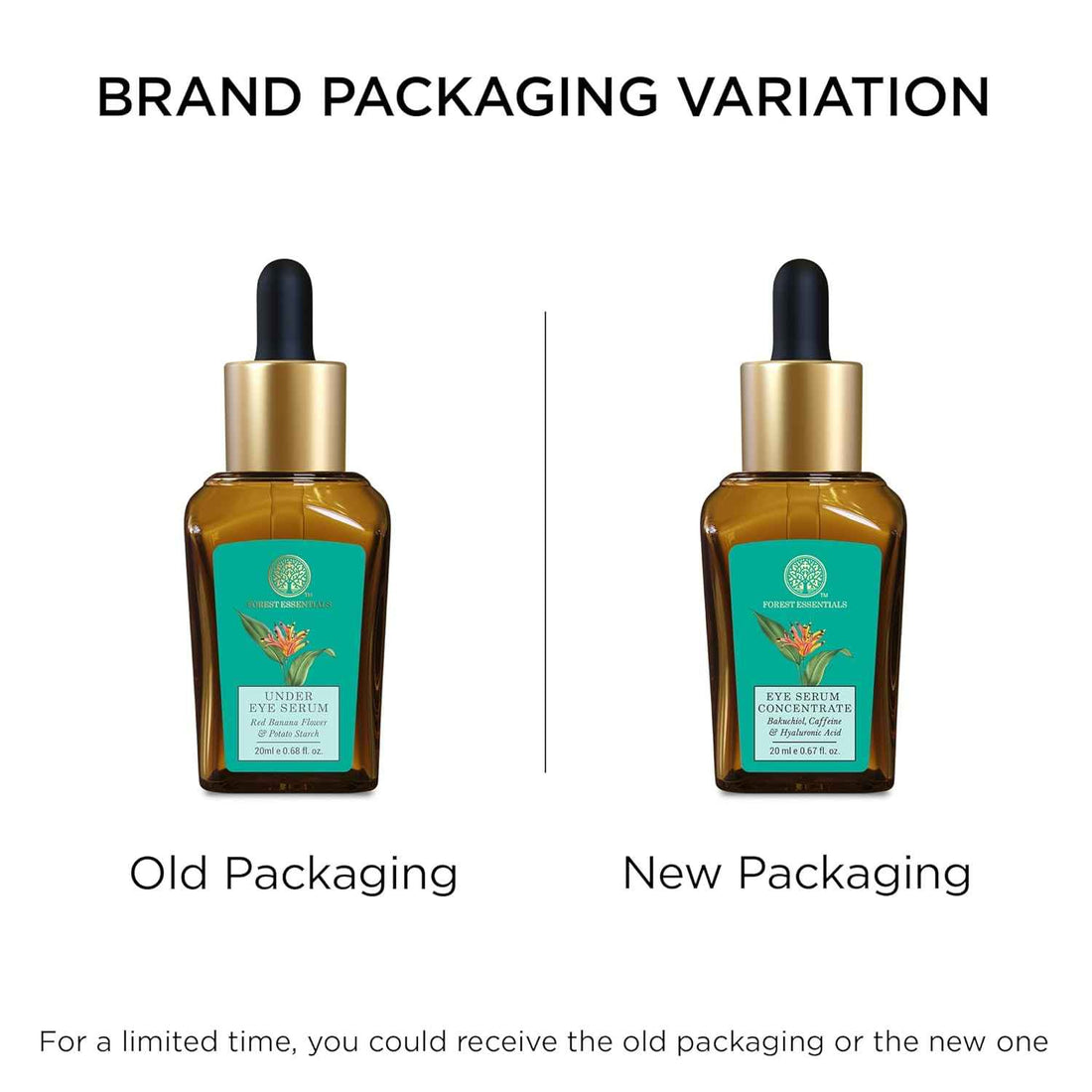 Forest Essentials Under Eye Serum Red Banana Flower &amp; Potato Starch