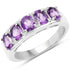1.70 Carat Genuine Amethyst .925 Sterling Silver Ring by Bids.com