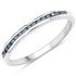 0.20 Carat Genuine Blue Diamond .925 Sterling Silver Ring by Bids.com