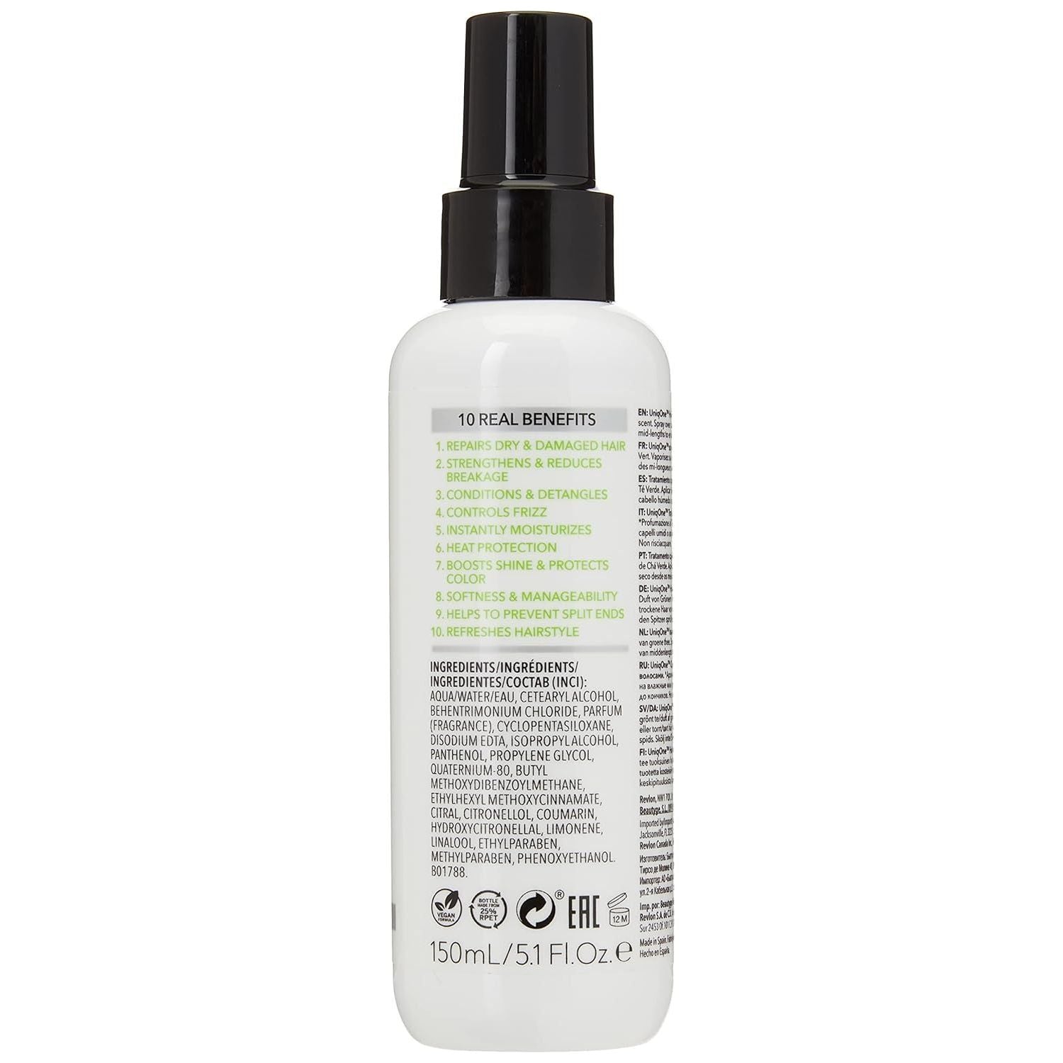Revlon Uniq One Green Tea All in One Hair Treatment 150ml - 5.1Oz by Pasteur Pharmacy
