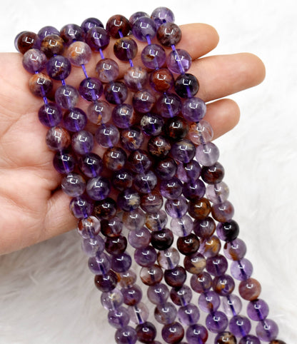 Ametrine Beads, Natural Crystal Round Beads 6mm to 10mm  DestGlow