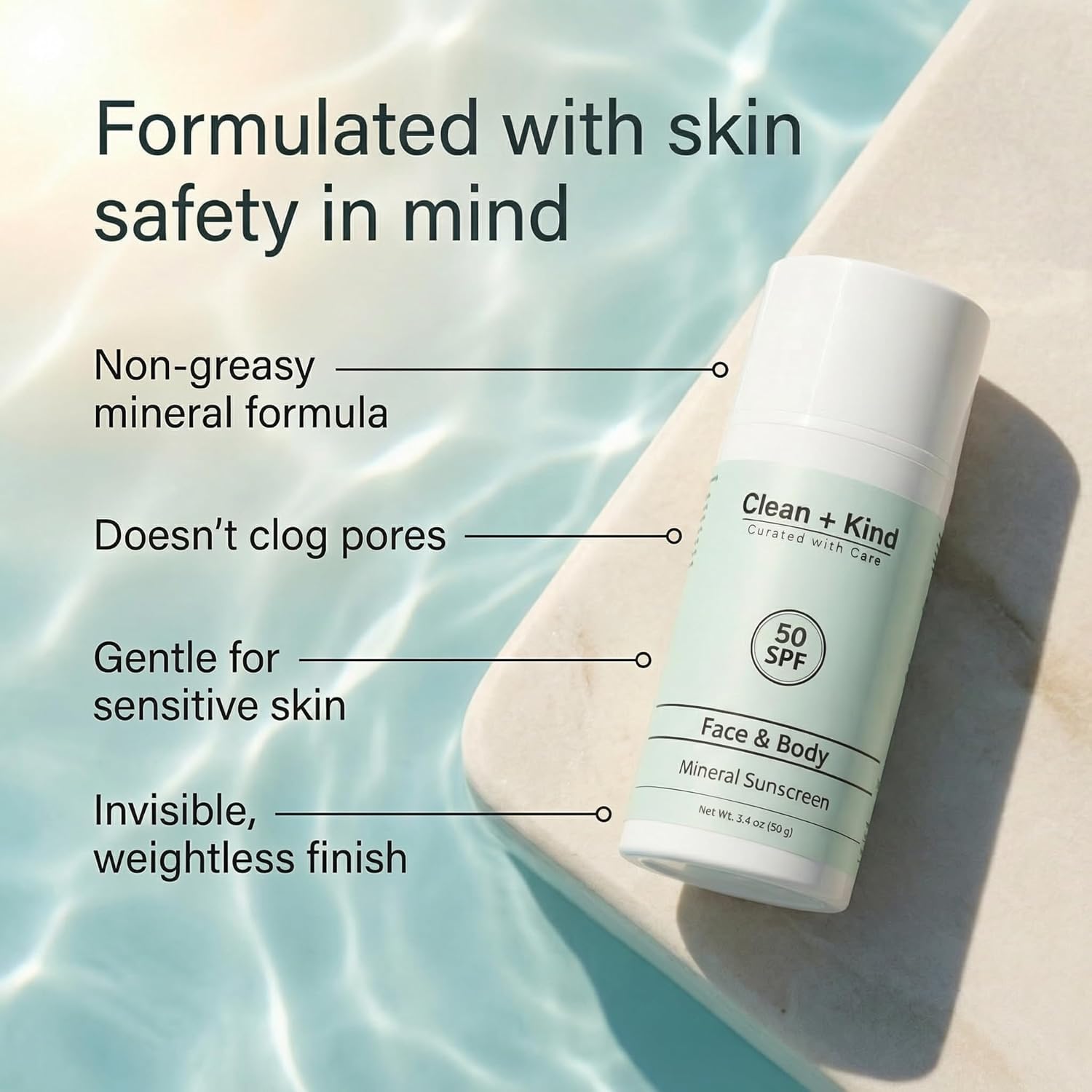 Tallow Mineral Sunscreen by Clean + Kind