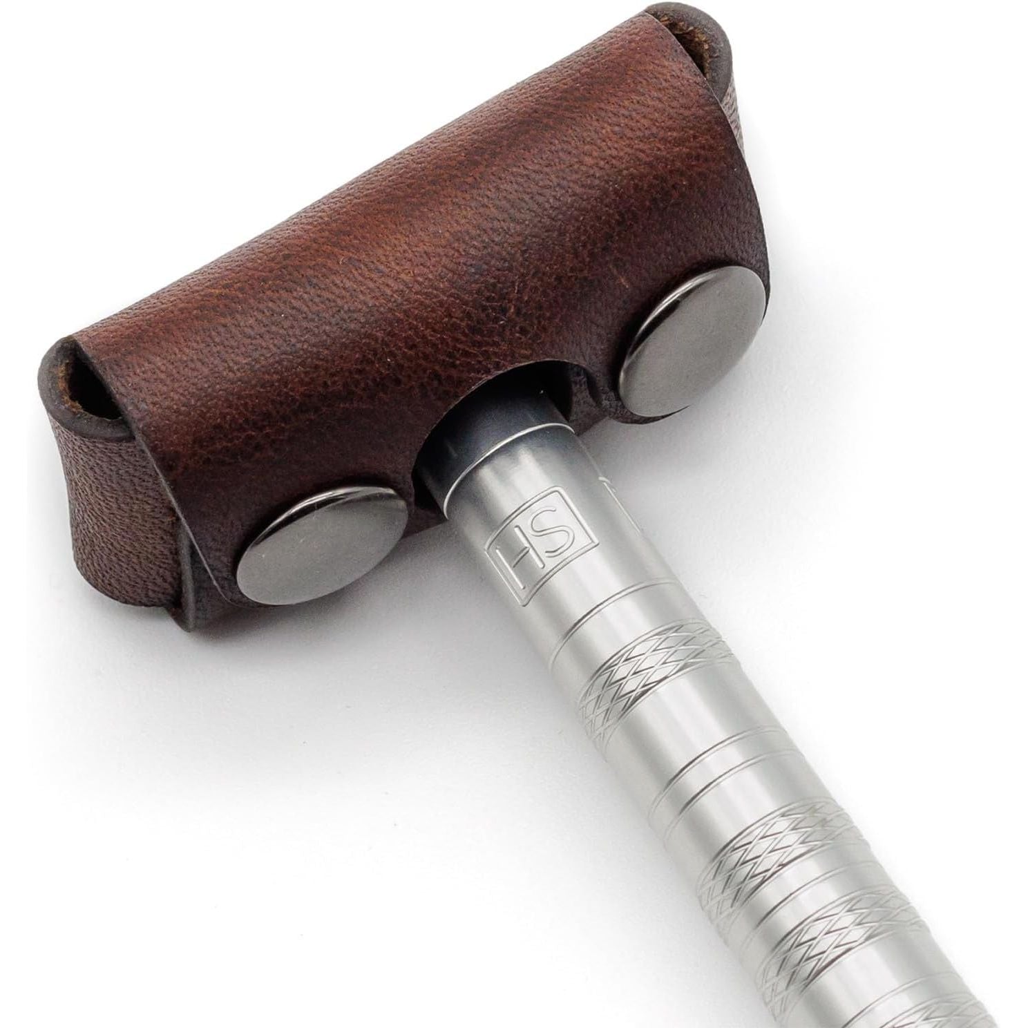 Henson Brown Leather The Henson Razor Head Cover by Pasteur Pharmacy