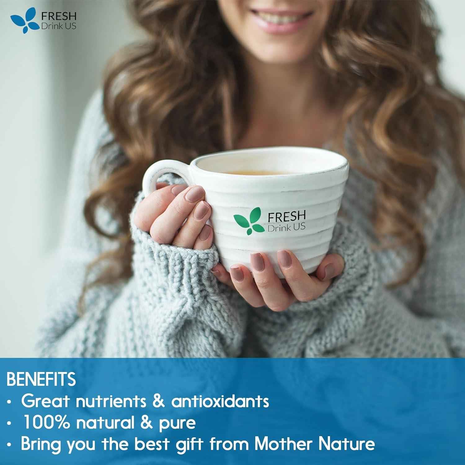 Premium Butterfly Pea Flowers, Tea Bags, 100% Natural and Pure from Butterfly Pea Flowers, Hand-made, Made With Natural Materials-Corn Fiber Tea Bag, Sugar/Caffeine/Gluten Free